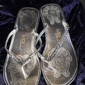 Silver flat sandels